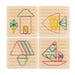 Montessori geoboard with elastic bands – shapes, patterns, colours | ages 3+