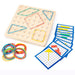 Montessori geoboard with elastic bands – shapes, patterns, colours | ages 3+