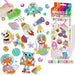 Diamond art sticker set with sparkling gemstones – boosts creativity and focus | kids activity kit