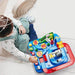 Interactive race track with obstacles – buttons, mini vehicles, safe design | Kids toy
