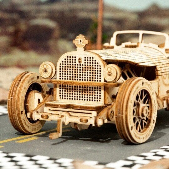 Wooden vehicle building set – educational 3D puzzle, durable wood | kids 6+