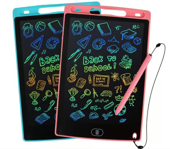 LCD drawing tablet – erasable screen, portable design | for kids aged 3+