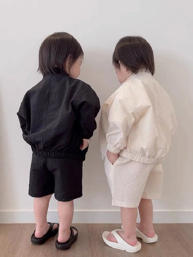 Bomber jacket outfit set – lightweight, breathable, trendy | Baby & toddler