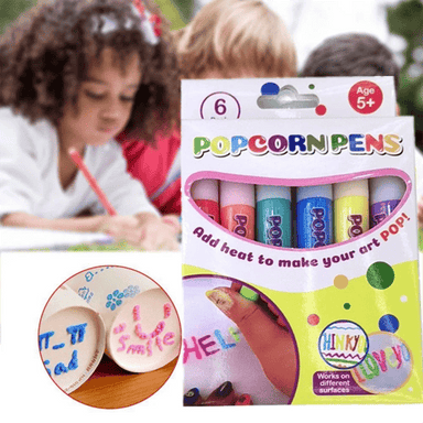 3D drawing pens create puffy raised artwork – 6 colours, works on paper & glass | kids craft