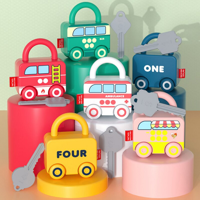Key and lock toy set stimulates motor skills – boosts problem-solving | toddlers 2+
