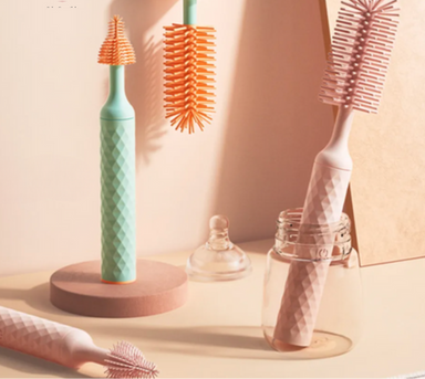 Electric bottle brush cleans fast – 360° rotation, USB-rechargeable | For parents