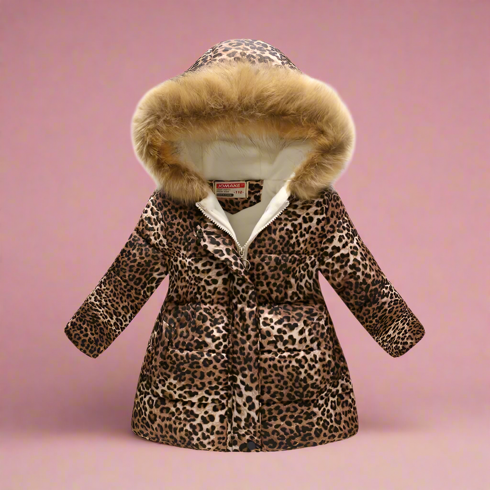 Kids winter jacket with thick lining – stylish prints, durable zip | ages 4-10