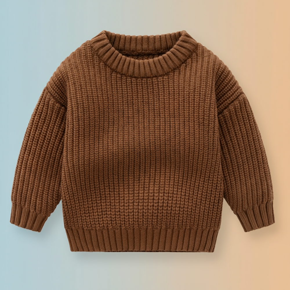 Knitted jumper for warmth and comfort – soft, easy to put on | baby & toddler