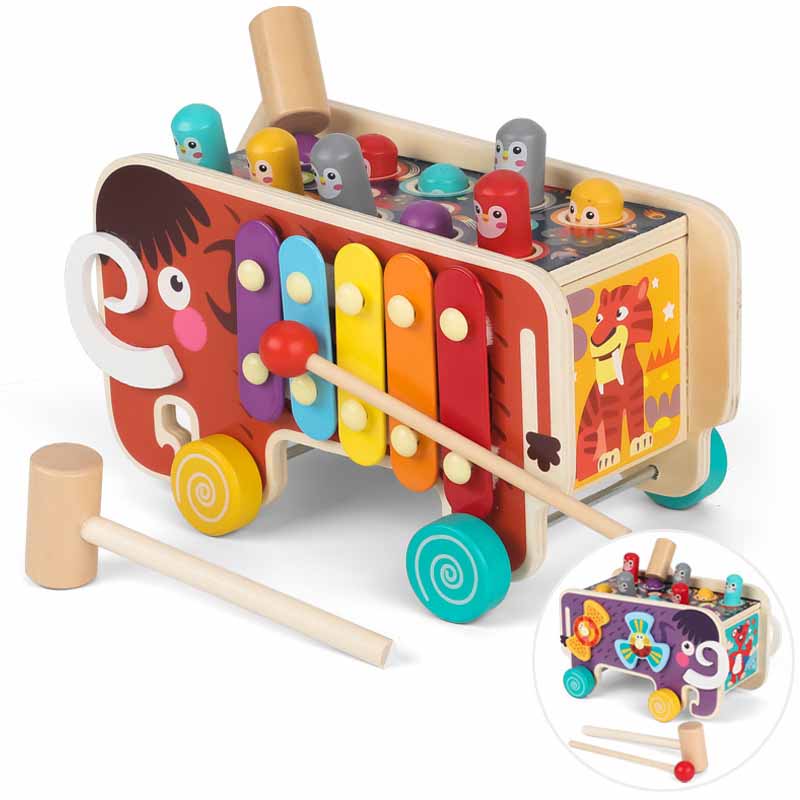 Wooden musical toy stimulates rhythm – educational, motor skills, durable | toddlers