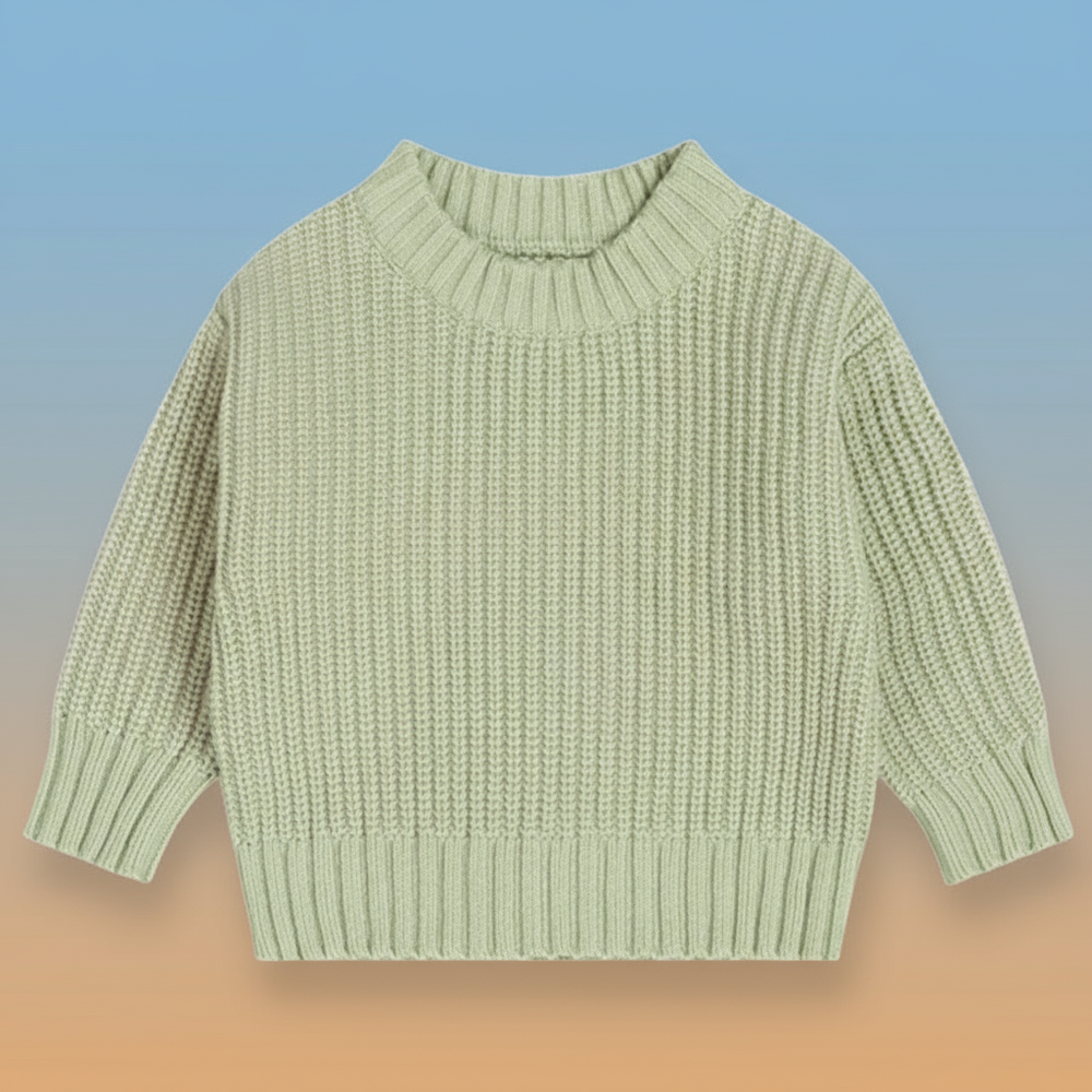 Knitted jumper for warmth and comfort – soft, easy to put on | baby & toddler