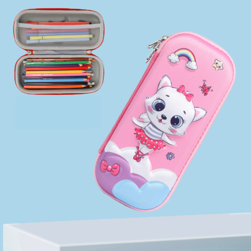 3D pencil case with space design – spacious storage, durable, lightweight | for school