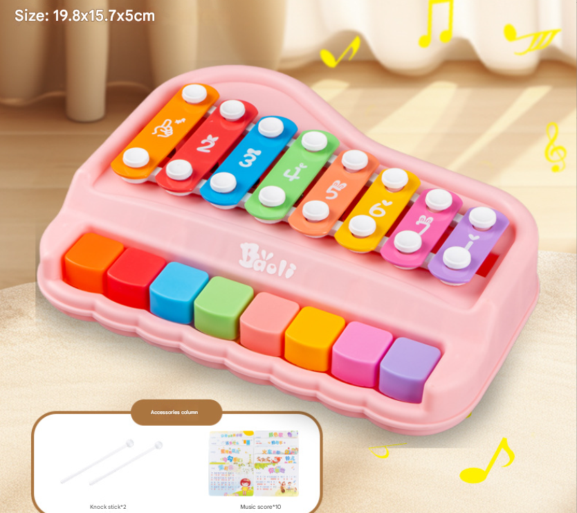 Xylophone & piano set for creative play – boosts motor skills and rhythm | Musical toy