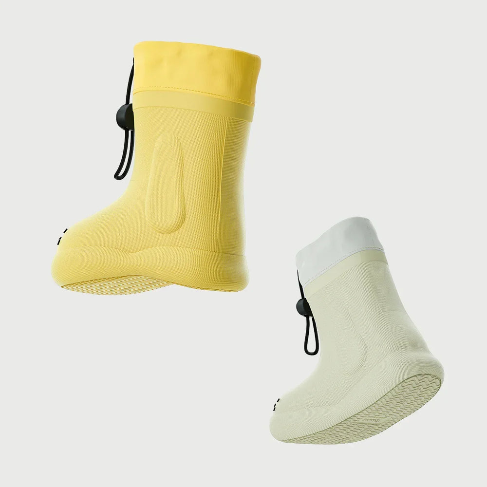 Wellies with a dog-face toe design – waterproof PVC, non-slip sole | kids' rain boots