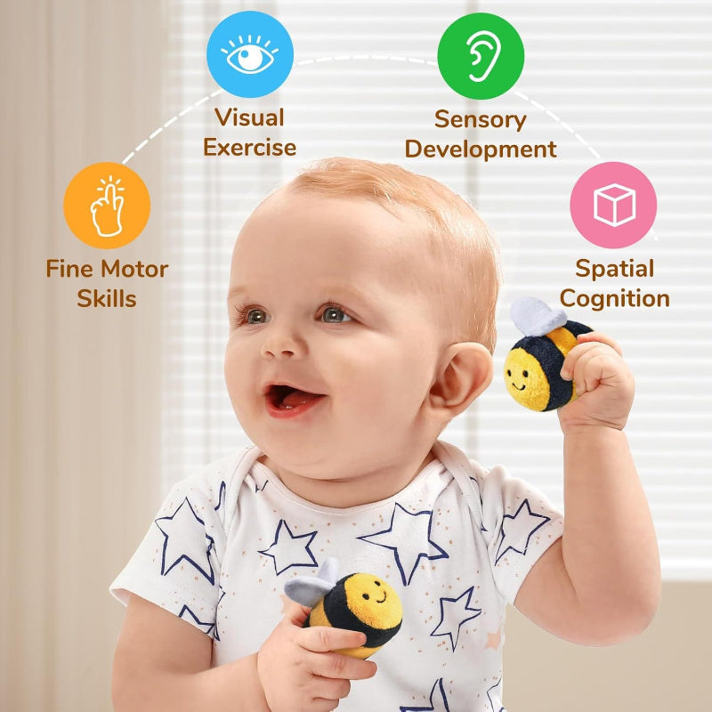 Sensory cuddle house – soft, calming, with animal figures | Baby toy