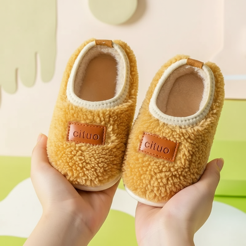 Children's slippers with non-slip sole – soft lining, warm and flexible | toddler slippers