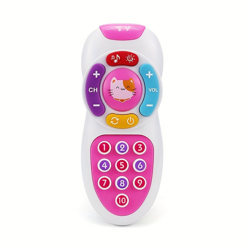 Musical remote control toy with light and sound – numbers, colours, motor skills | from 18 months