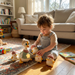 Duck tumbler toy bounces back upright – encourages tummy time, cause and effect play | for babies