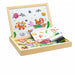 Magnetic drawing board with shapes – chalkboard, wooden design | for toddlers
