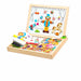 Magnetic drawing board with shapes – chalkboard, wooden design | for toddlers