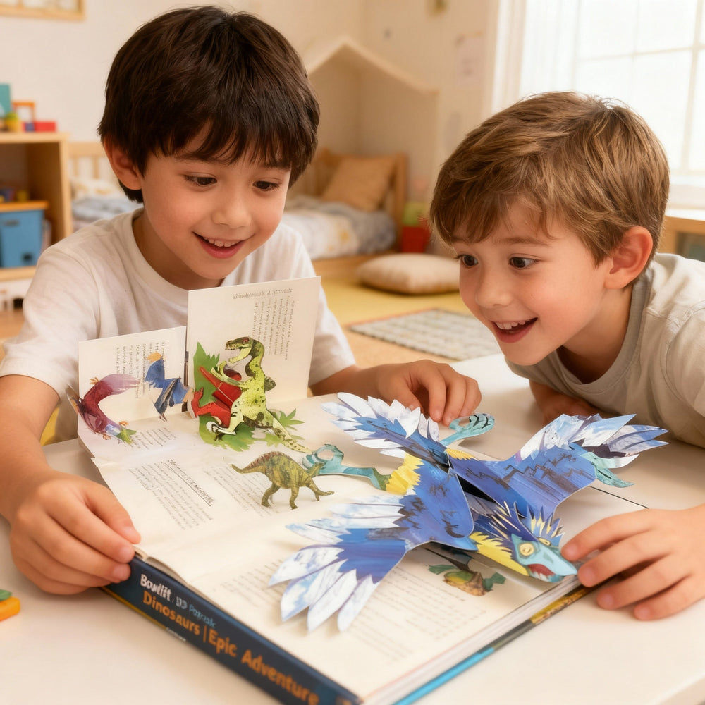 3D pop-up dinosaur book with interactive pages – educational, durable | for curious kids