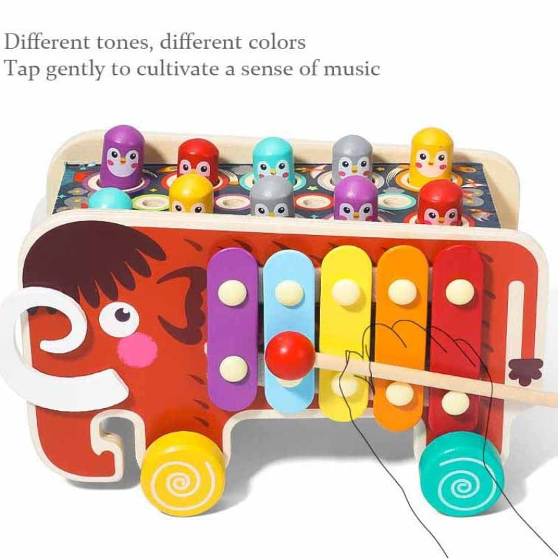 Wooden musical toy stimulates rhythm – educational, motor skills, durable | toddlers