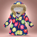 Kids winter jacket with thick lining – stylish prints, durable zip | ages 4-10