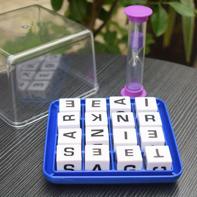 Word dice game for fast word-finding – family fun, 2+ players | kids & adults