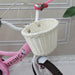 Kids' bike basket with handwoven look – lightweight, weatherproof | Bicycle basket
