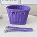 Kids' bike basket with handwoven look – lightweight, weatherproof | Bicycle basket