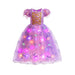 Light-up mermaid princess dress – with crown, wand and wig | Dress-up set