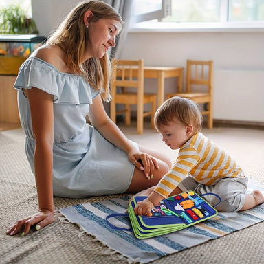 Montessori book develops fine motor skills – laces, buttons, zips | toddler learning toy
