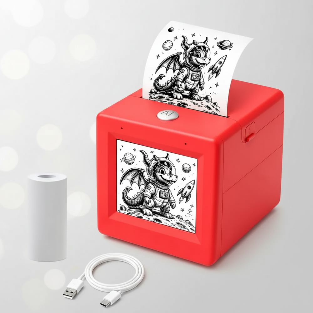 AI sticker printer for kids – voice control, inkless printing | creative play