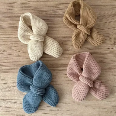 Knitted baby and toddler scarf – soft, warm and easy to wear | winter accessory