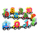 Wooden number train toy – teaches counting, boosts motor skills | toddlers