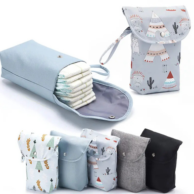 Waterproof nappy bag keeps nappies dry and organised – compact, reusable, stylish | Travel essential