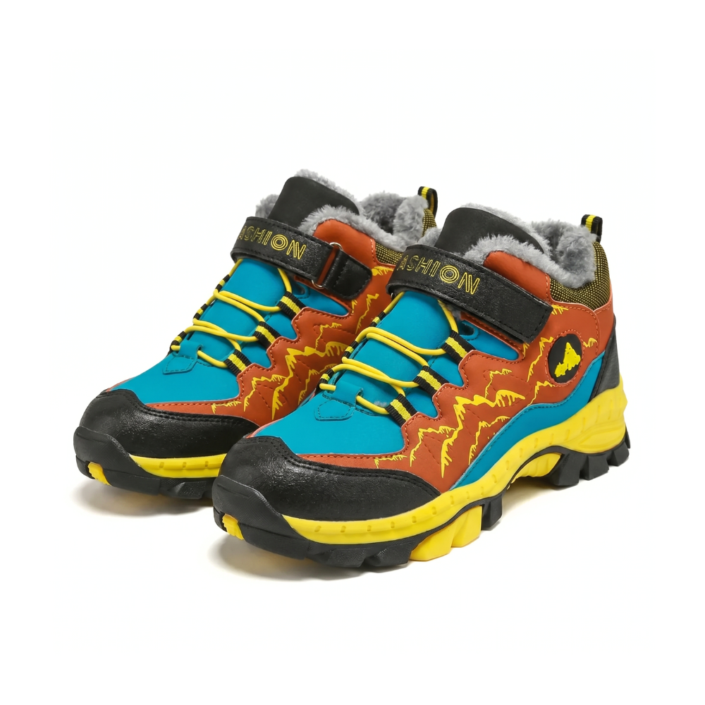 Kids' walking shoes waterproof leather – warm lining, non-slip sole | winter shoes