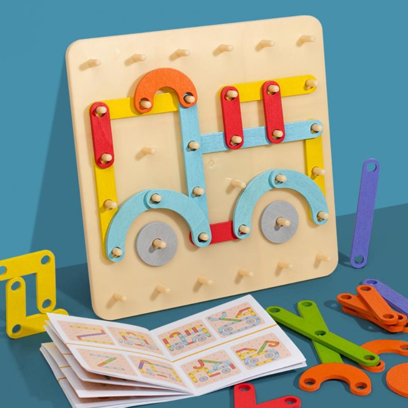 Wooden puzzle with 100 patterns – creative, educational and fun | kids toy