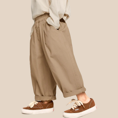 Cotton trousers with relaxed fit – breathable, easy-care, versatile | kids chinos