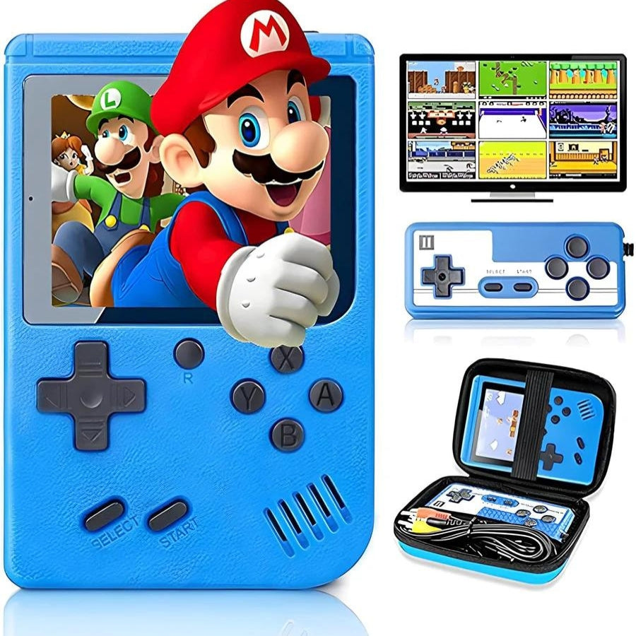 Retro handheld games console with 400 games – LCD screen, TV connection | Kids & adults