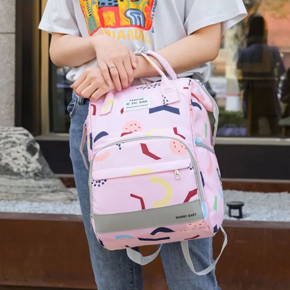 Changing bag backpack with insulated pockets – spacious, water-repellent | for parents