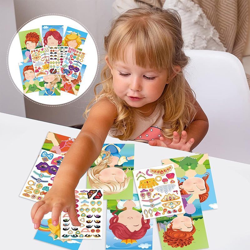 Dress-up stickers for creative outfits – reusable, mix-and-match designs | kids craft toy