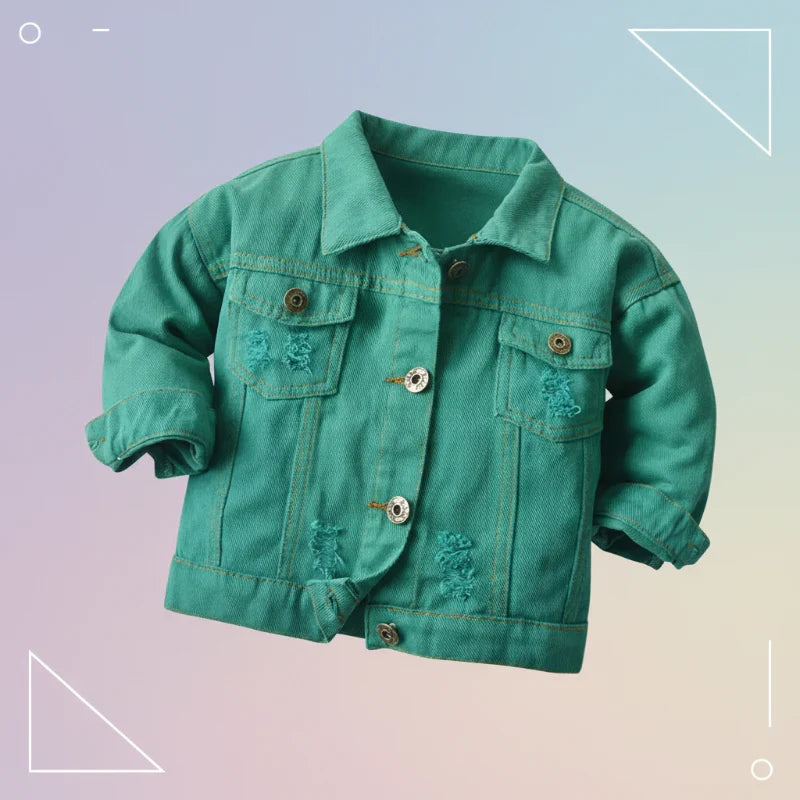 Lightweight denim jacket for kids – breathable, comfortable fit | 6 months-7 years