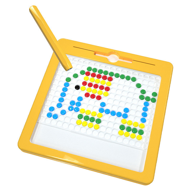 Magnetic drawing board – large surface, stylus and pattern cards | kids