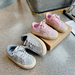 Glitter trainers with soft lining – secure laces, non-slip sole | girls