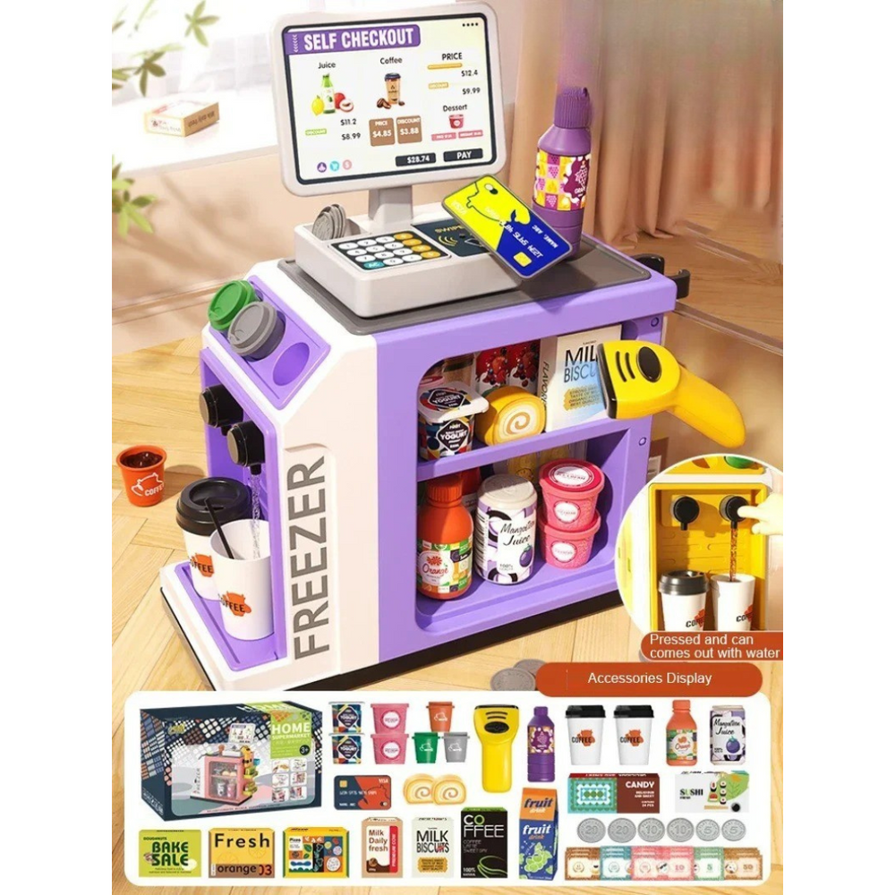 Kids toy till – teaches counting, money and role play | pretend shop toy