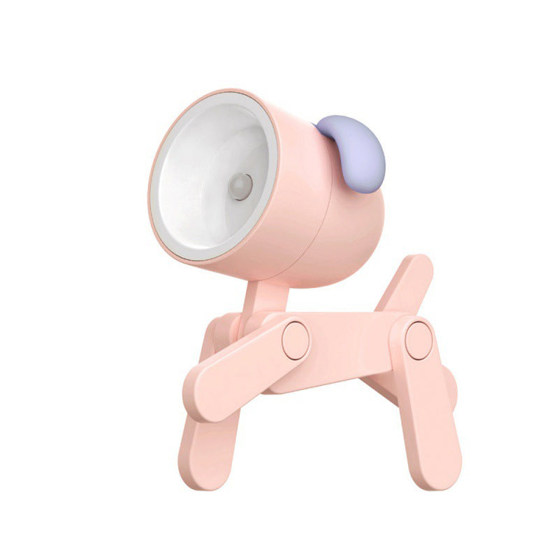 Flexible night light – warm LED, USB rechargeable | Dog & deer design