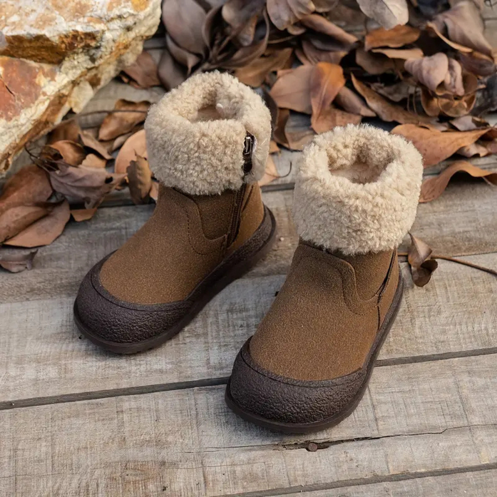 Kids' winter boots with warm fleece lining – non-slip sole & zip | Snow boots