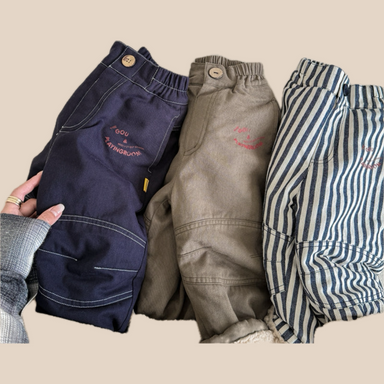 Little Explorer trousers with fleece lining – soft, durable cotton | unisex kids
