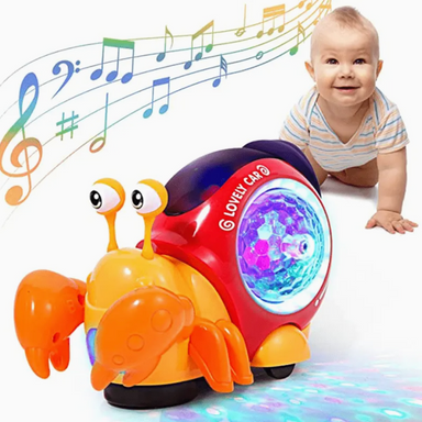 Musical crawling snail – light, sound and movement | baby activity toy
