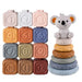 Baby teething ring & stacking toy set – soothes gums, boosts motor skills | sensory play
